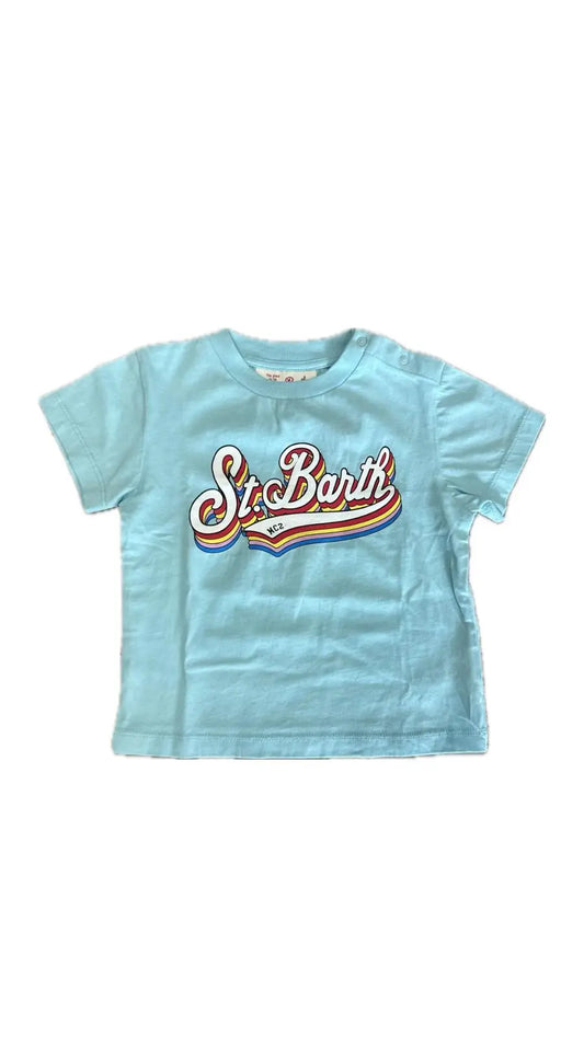 T Shirt Saint Barth Bambino | Logo Frontale | Mc2 Outlet Mc2 Saint Barth