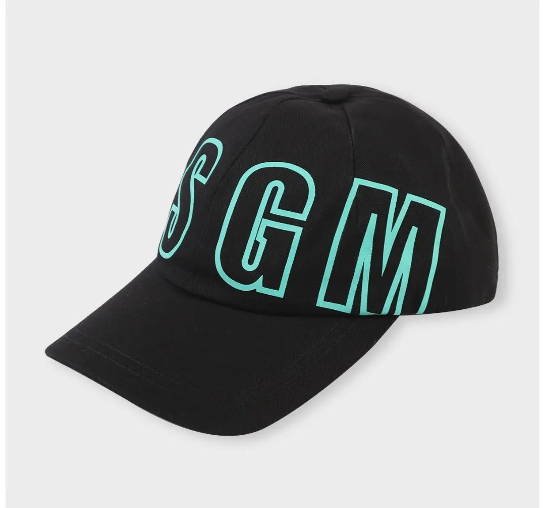 Cappello Msgm con Maxi Logo Tiffany | Colore Nero | Accessori Outlet MSGM