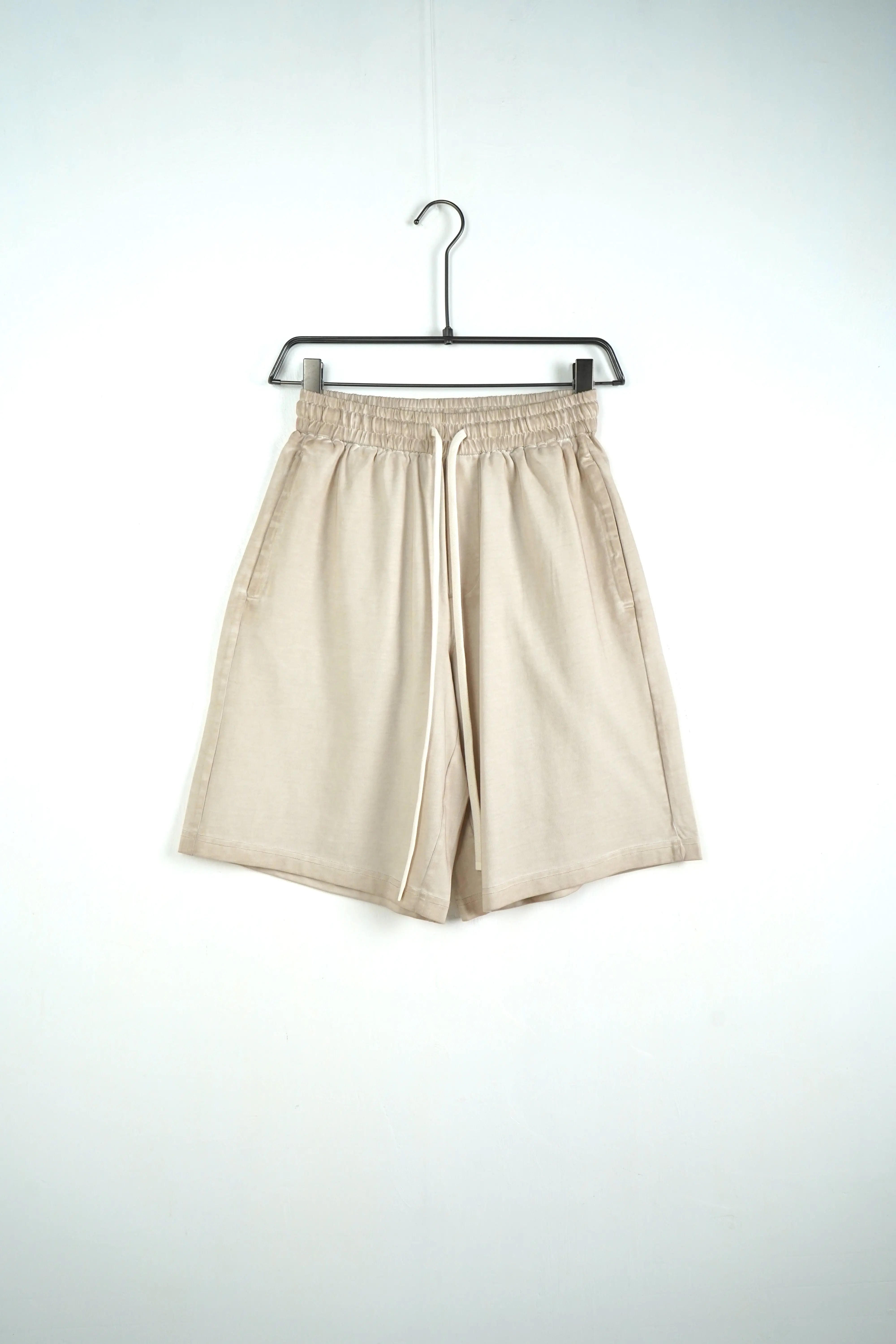 Completo Duca Homme Uomo | Coordinato Maglietta e Pantaloncini | Effetto Slavato | Beige
