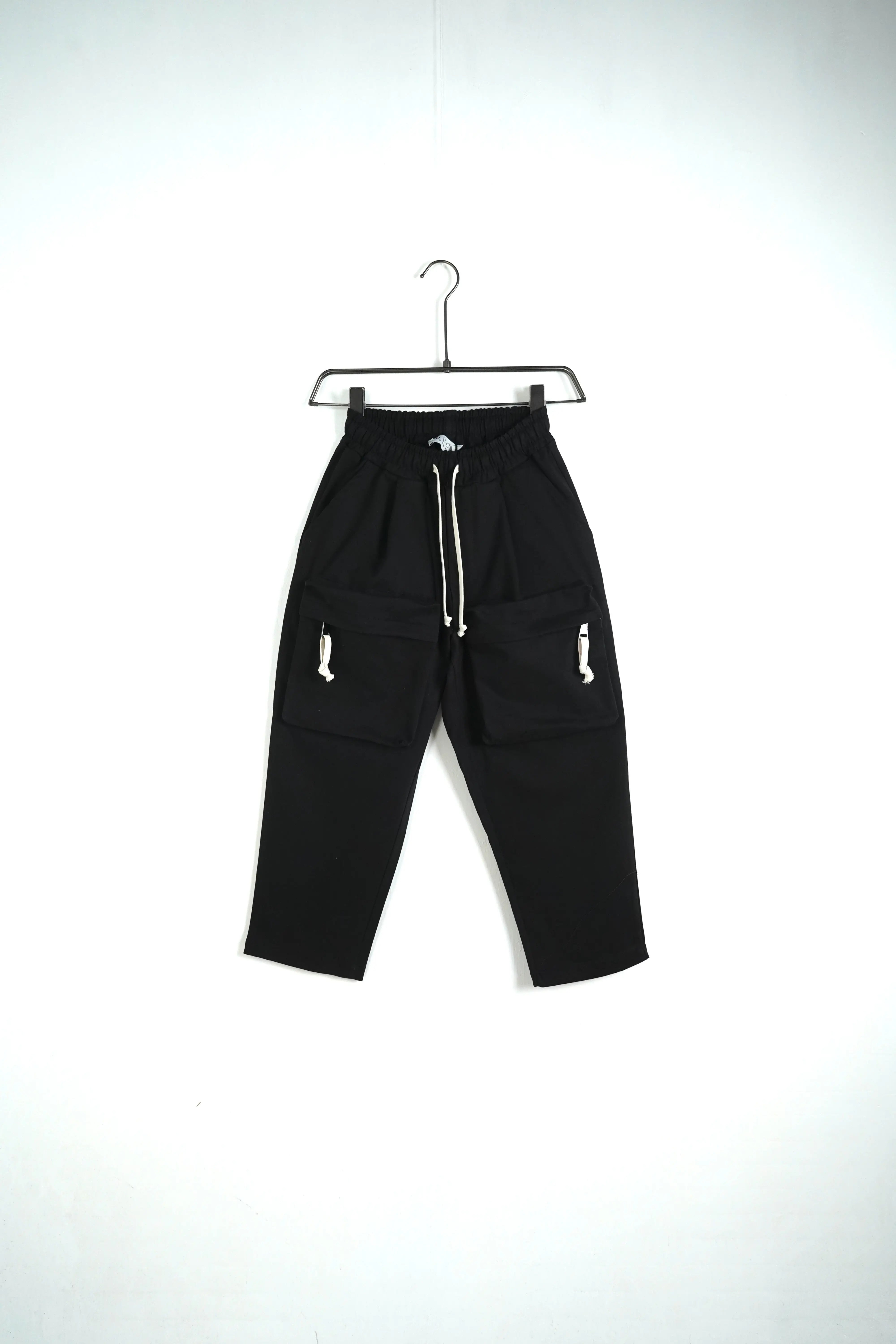 pantaloni duca homme cargo bambino tasche lacci nero negozio online