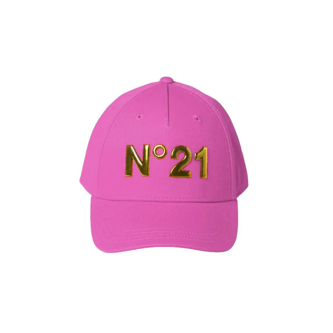 Cappello N21 | Fucsia Logo Oro | Accessori N21