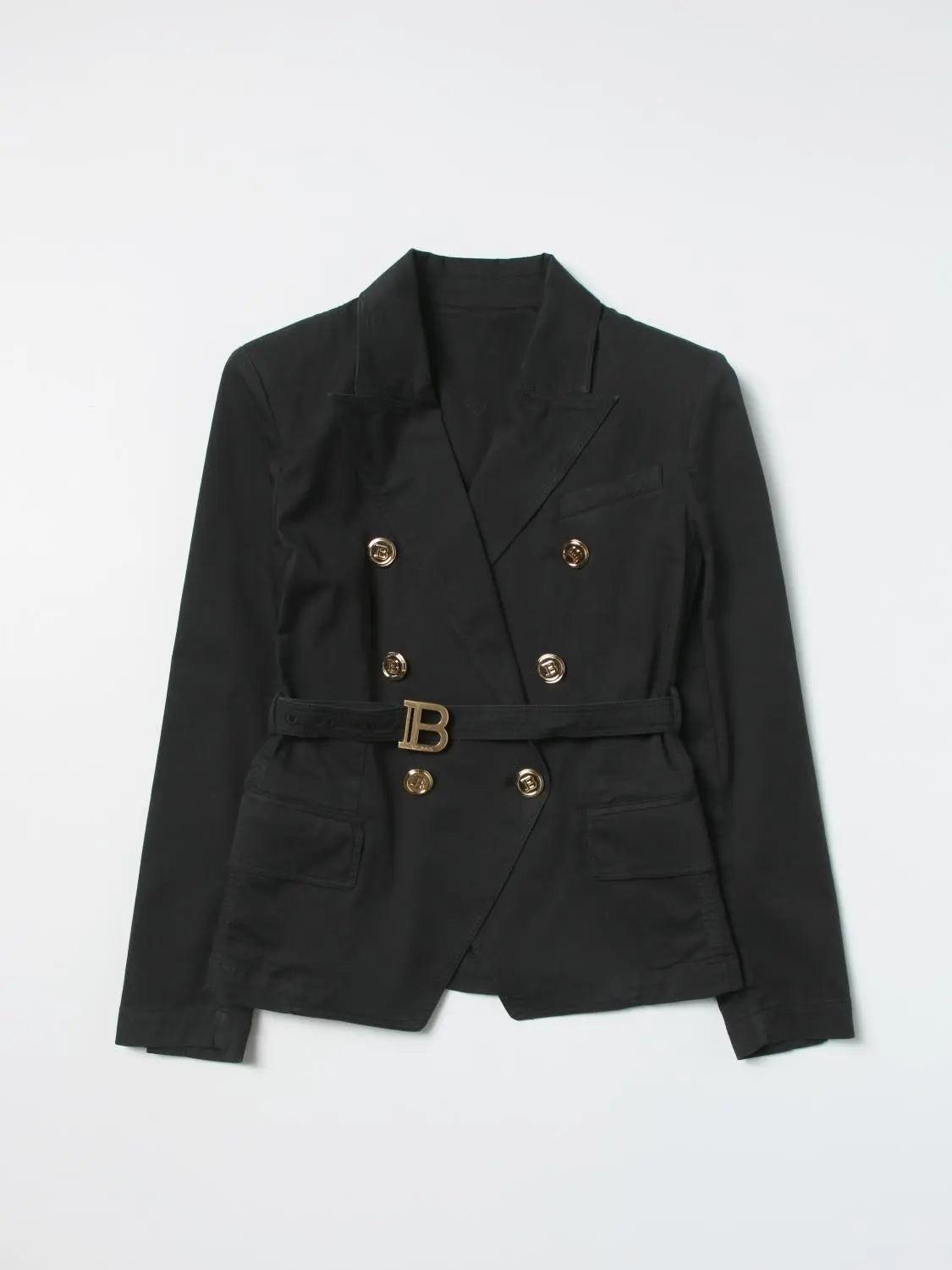 Giacca Balmain Donna | Modello Blazer Doppiopetto | Nero