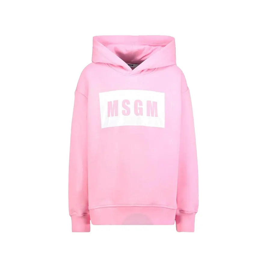 Felpa Msgm | Cappuccio Unisex | Logo | Rosa | Outlet MSGM