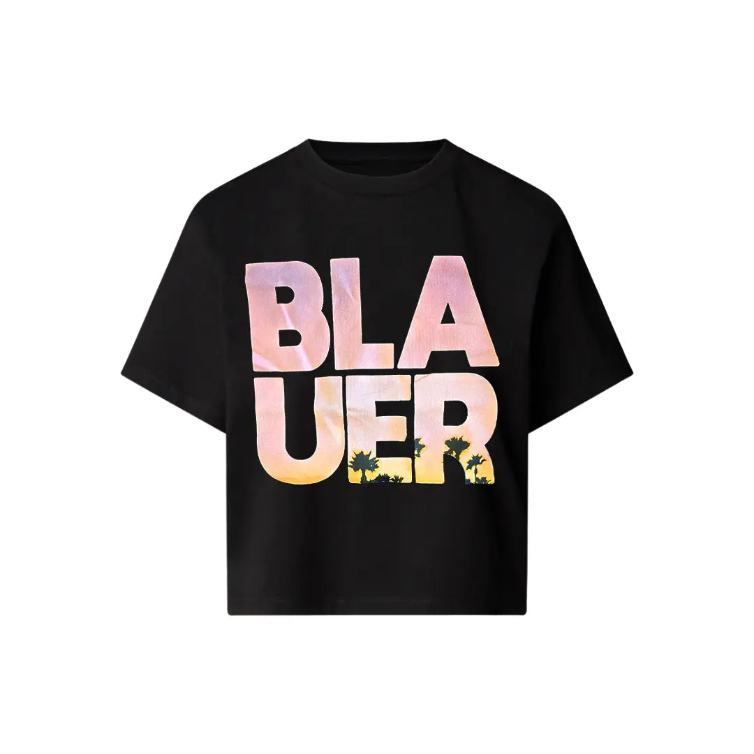 T Shirt Blauer Donna Nero Blauer