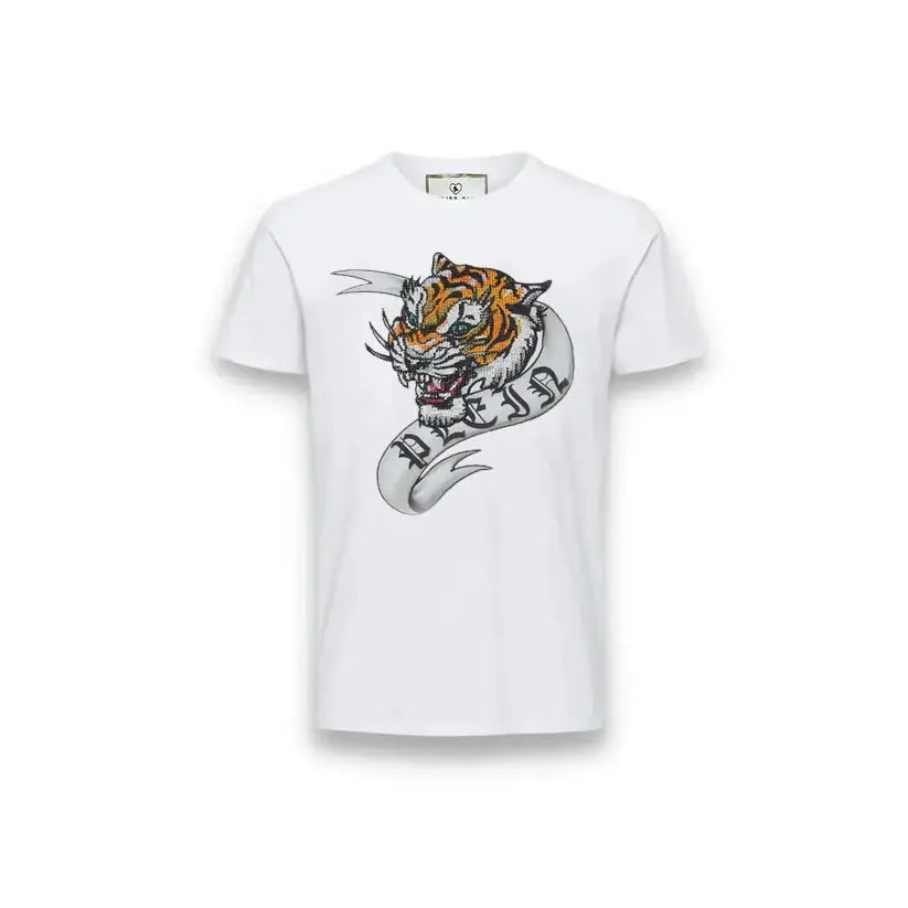 T Shirt Philipp Plein | Tigre Brillanti | Bianco Philipp Plein