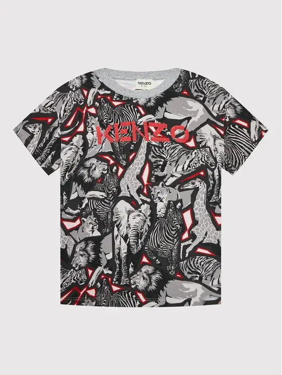 T-SHIRT KENZO ANIMALIER GREY (6721039761541)