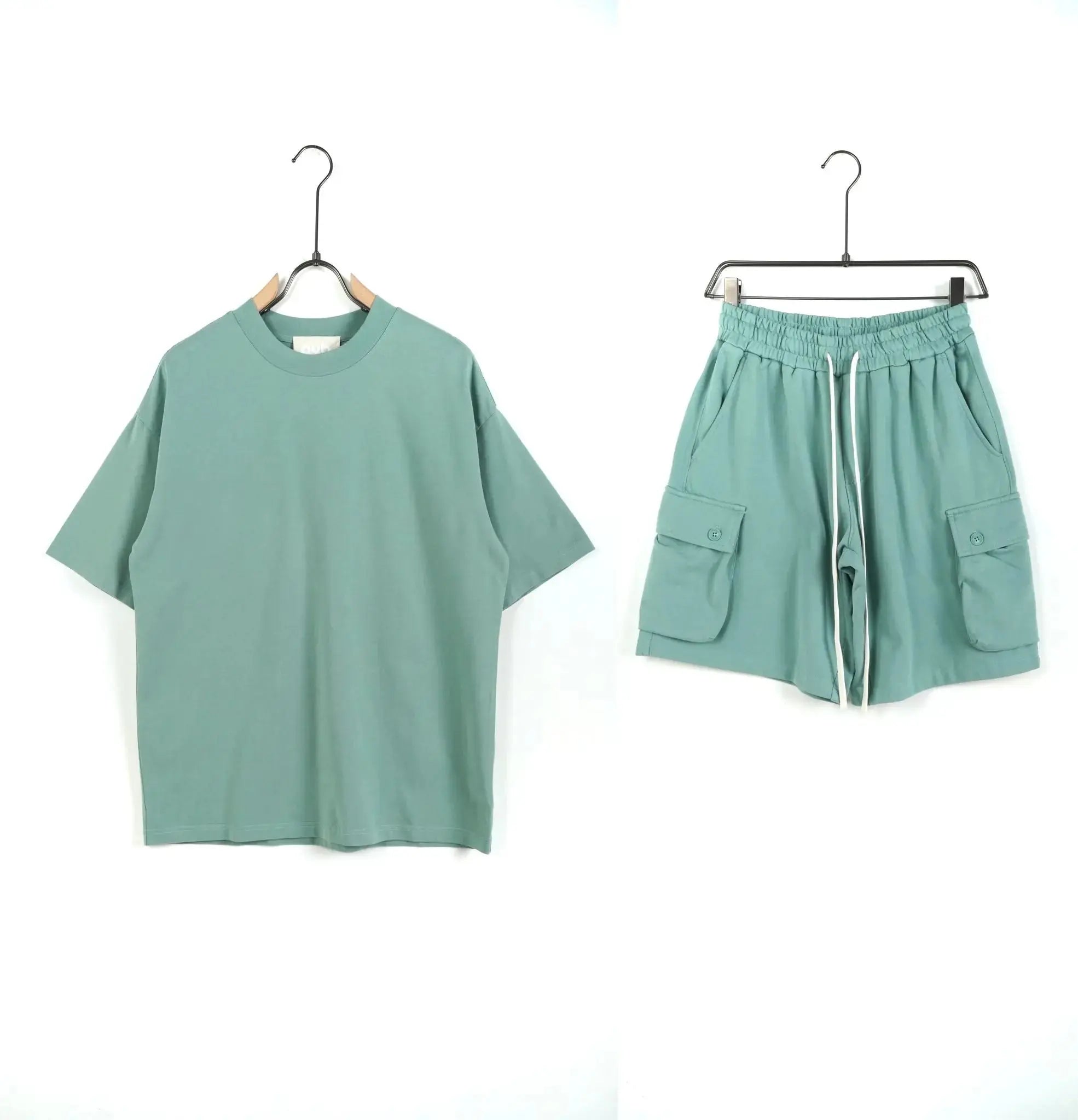 completo coordinato t shirt pantaloncini uomo bermuda maglietta pantaloncino duca homme home