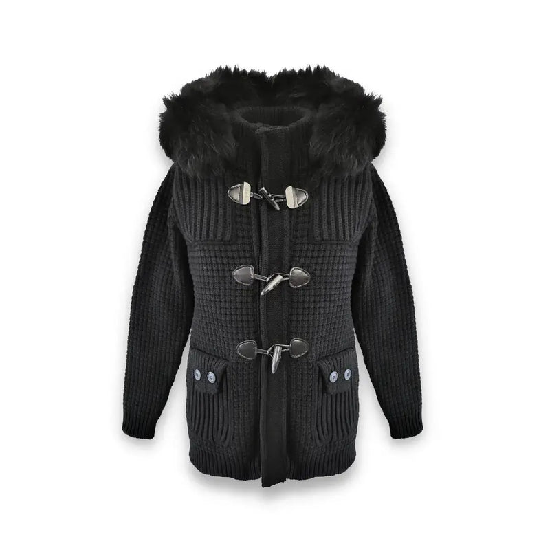 giubbotto bark nero con pelliccia dsquared2 uomo donna disclaimer balmain