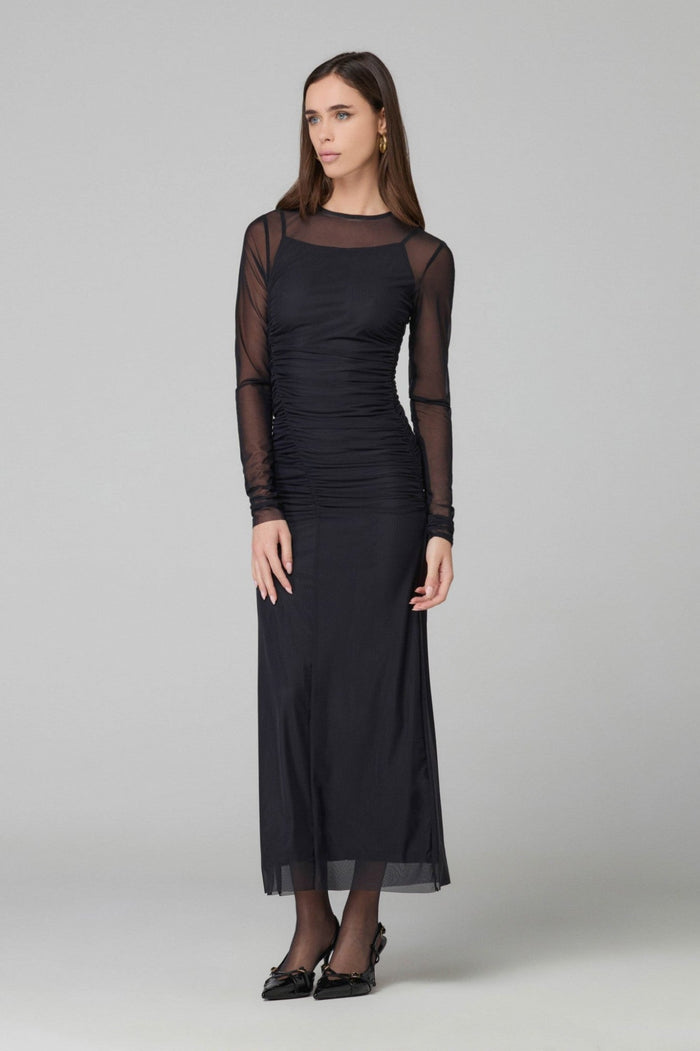 Abito Lungo Girocollo In Tulle | Mar de Margaritas Hype Outlet