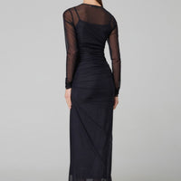 Abito Lungo Girocollo In Tulle | Mar de Margaritas Hype Outlet