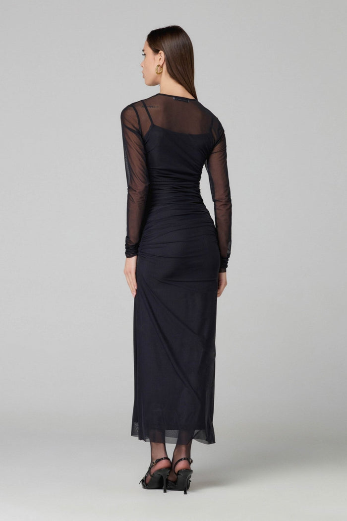 Abito Lungo Girocollo In Tulle | Mar de Margaritas Hype Outlet