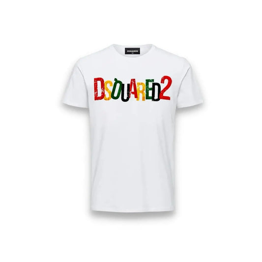 T-SHIRT DSQUARED2 LOGO MULTICOLOR (8828633842004) (9669924847943)
