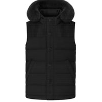 Smanicato Bark Nero con Pelliccia | Modello Uomo Bark