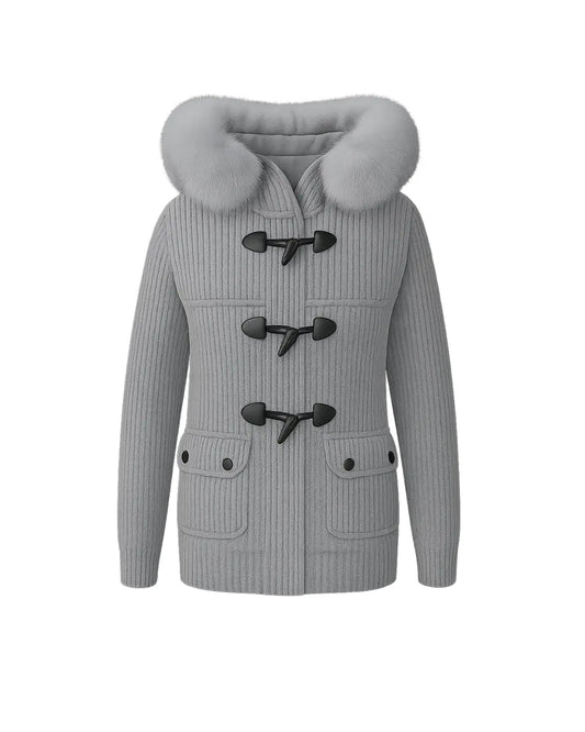 Bark Grigio con Pelliccia | Giubbotto Unisex | Uomo Donna Bark