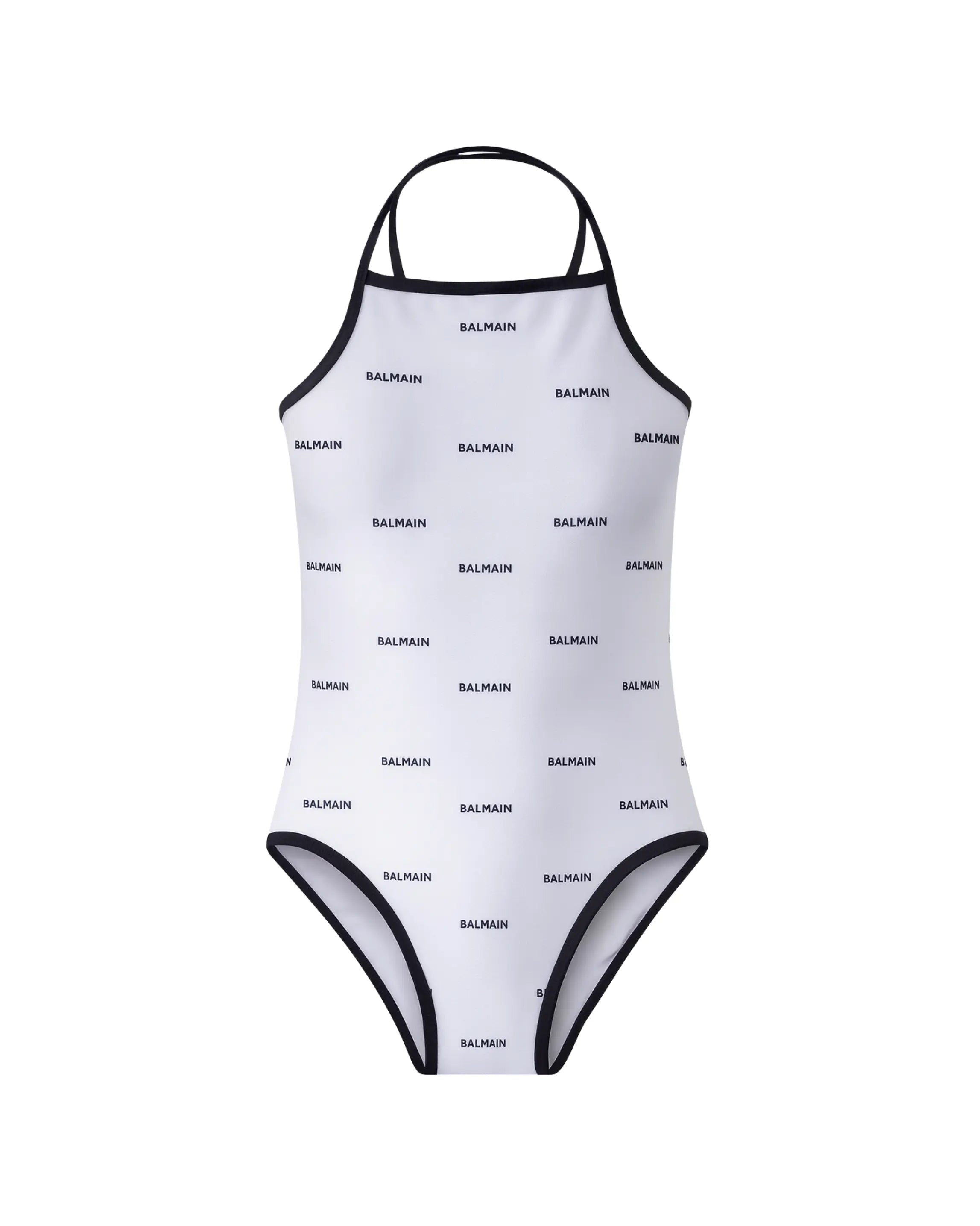 Costume Balmain Donna | Modello Intero | Logo | Bianco Balmain