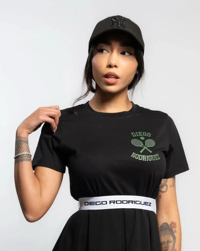 T Shirt Donna Diego Rodriguez | Tennis | Nero Diego Rodriguez