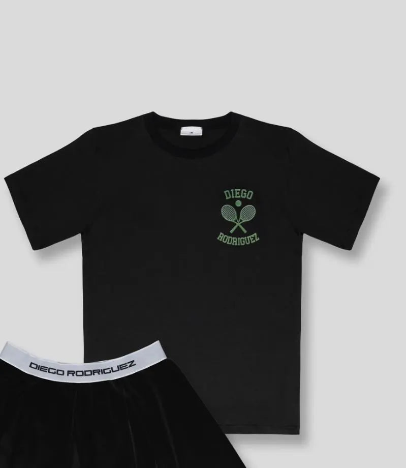 T Shirt Donna Diego Rodriguez | Tennis | Nero Diego Rodriguez