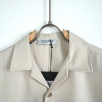 camicia beige oversize duca homme 1