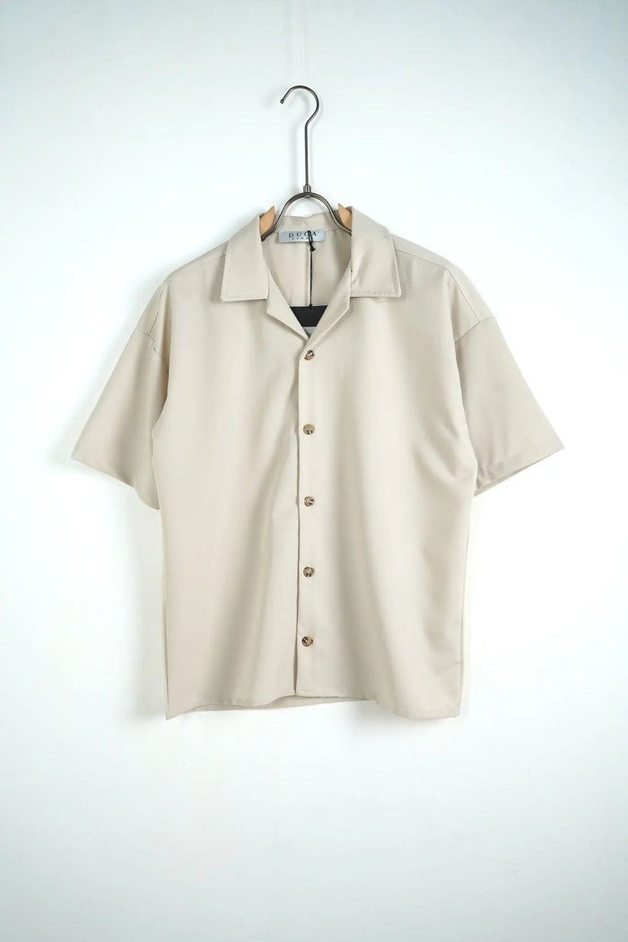 camicia beige oversize duca homme