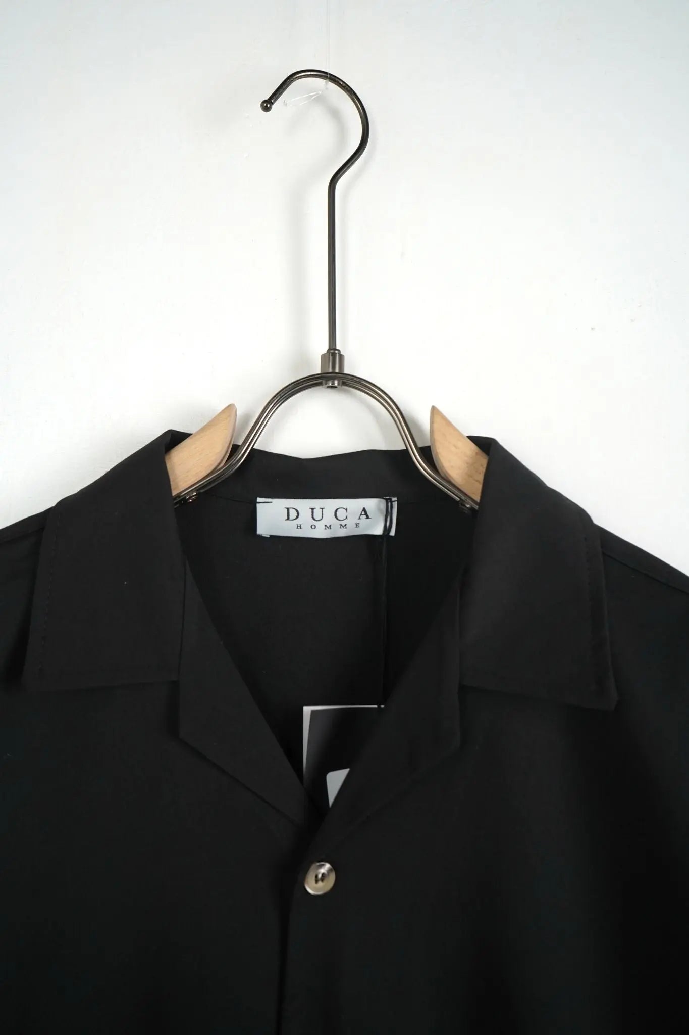 camicia nera oversize duca homme 1