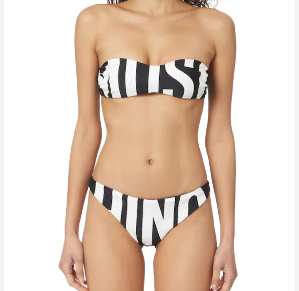 bikini moschino maxi logo all over donna 2 pezzi