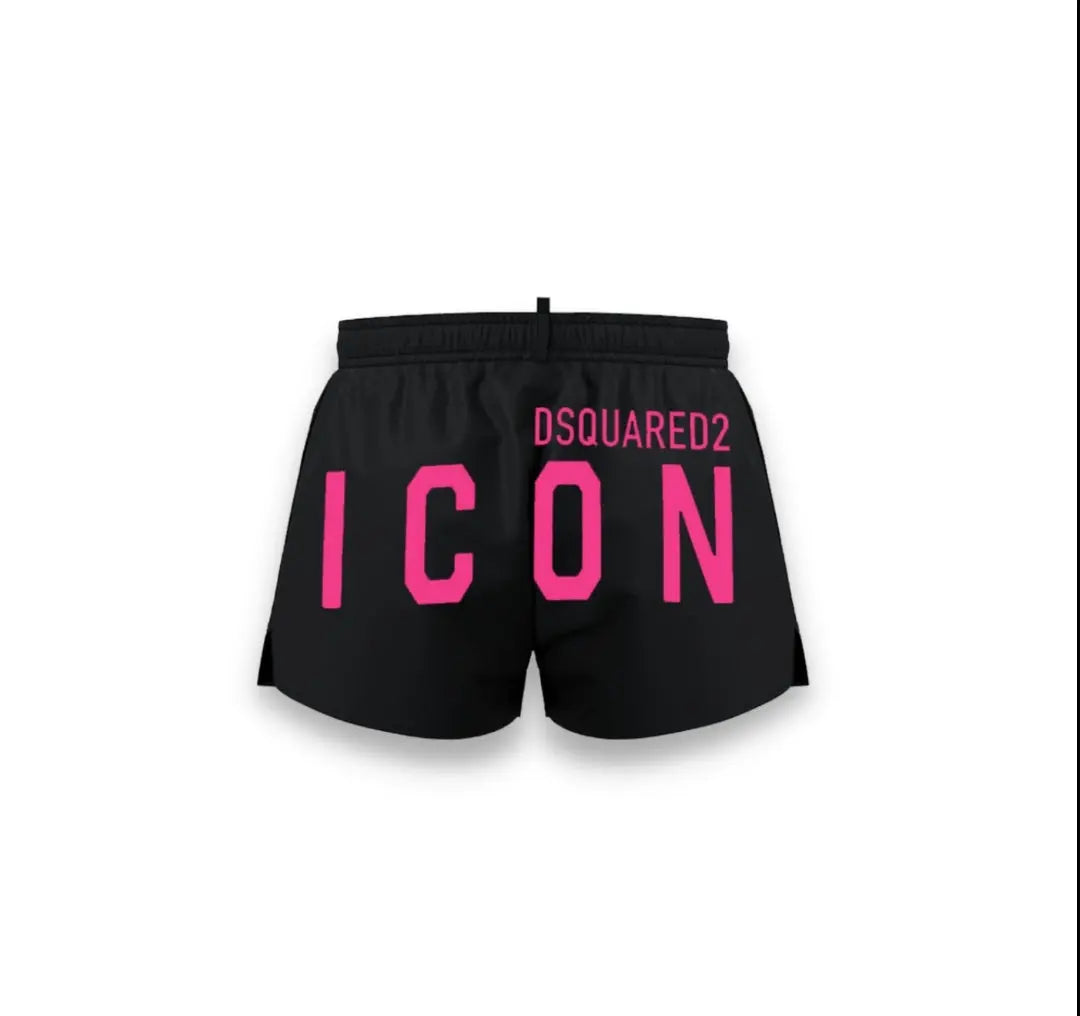 costume bambino dsquared2 icon logo rosa fluo