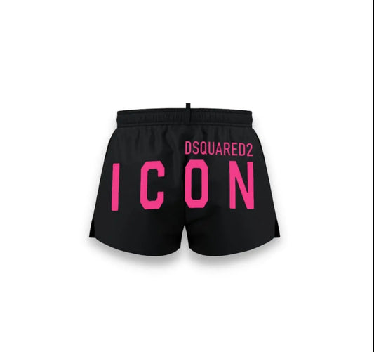 costume bambino dsquared2 icon logo rosa fluo