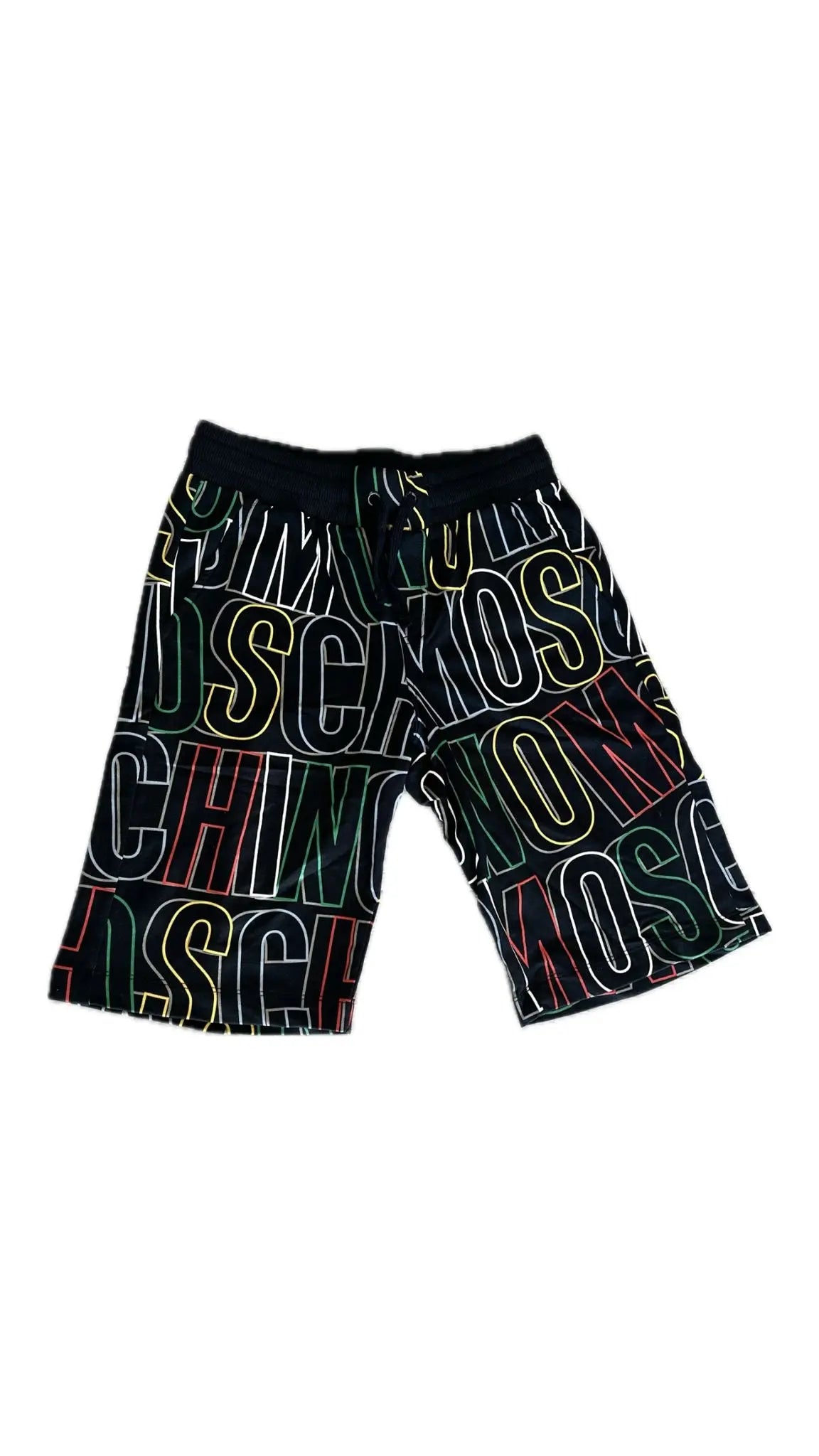 Pantaloncini Moschino Kids | Unisex | Logo All Over | Nero Moschino Kids