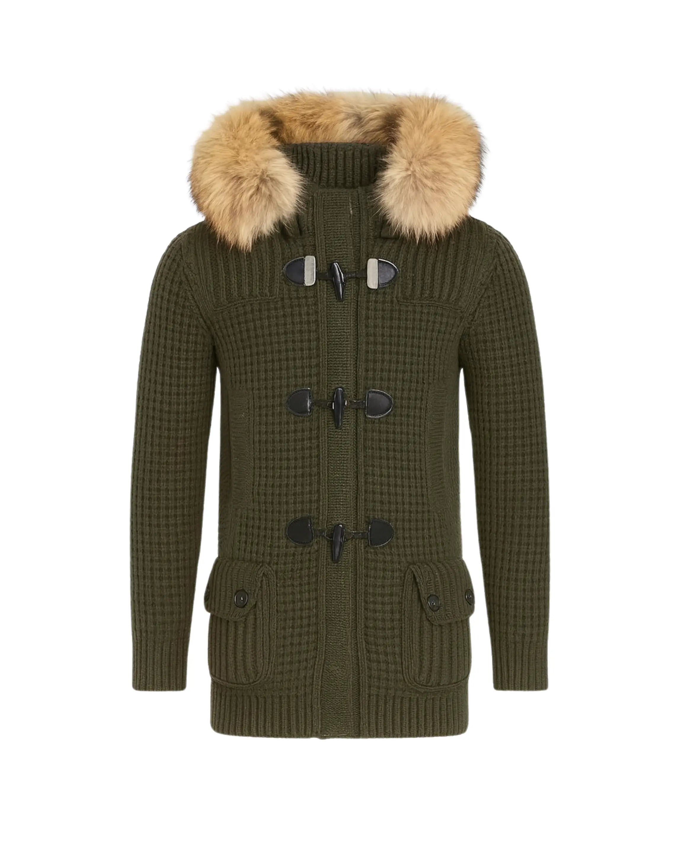 Bark Verde con Pelliccia | Giubbotto Unisex | Uomo Donna Bark