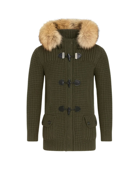 Bark Verde con Pelliccia | Giubbotto Unisex | Uomo Donna Bark