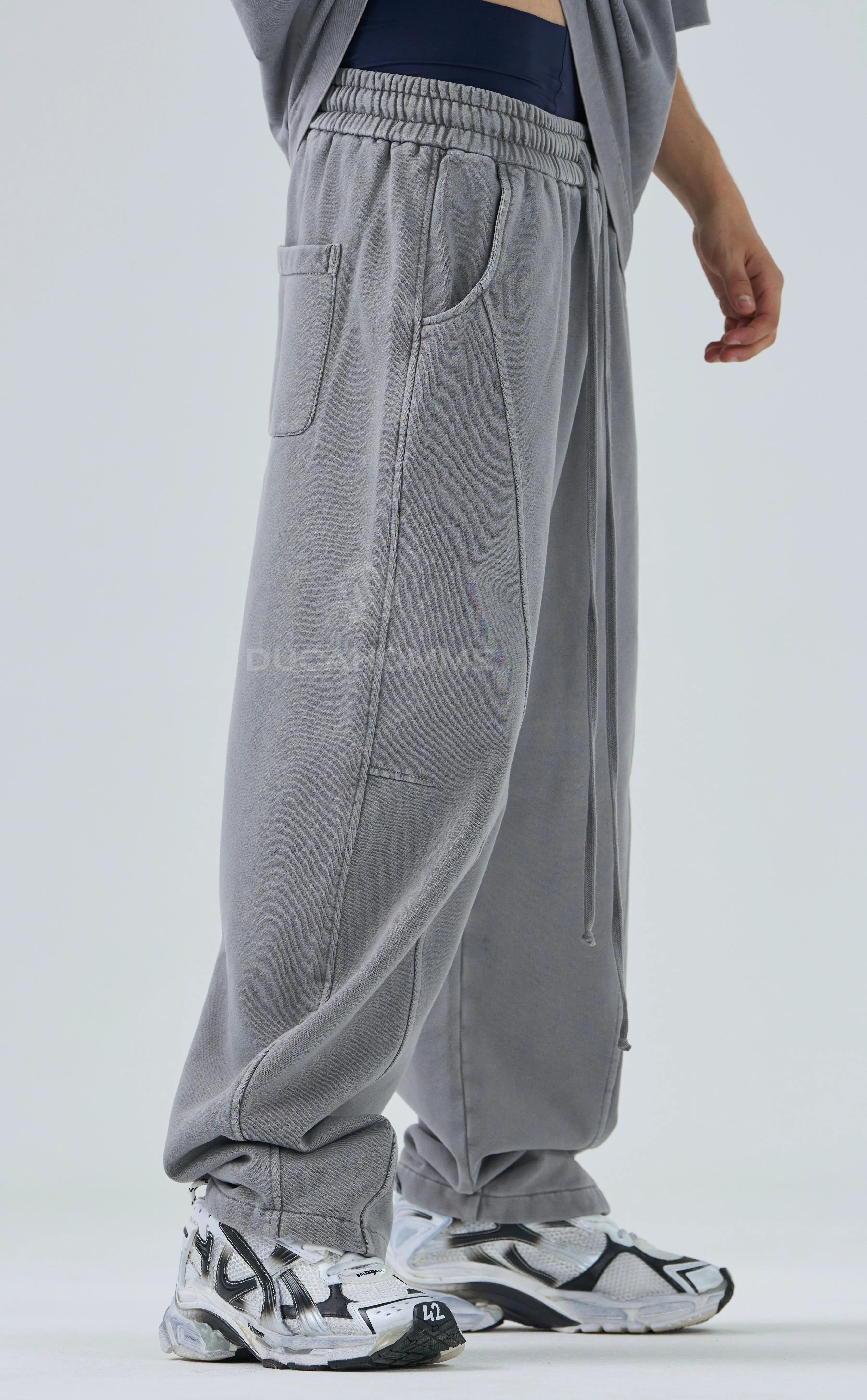 Pantalone Tuta Duca Homme Uomo |Ghiaccio Slavato Duca Homme