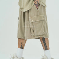 Pantaloncini Cargo Duca Homme Slavati Beige Duca Homme