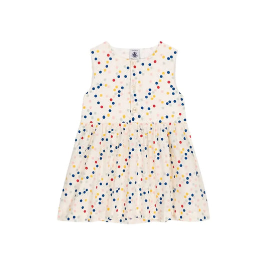 ABITO SENZA MANICHE IN POPELINE PETIT BATEAU (8860584477012) (9670052905287)