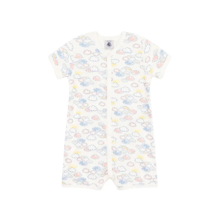 COMPLETO BEBÈ IN COTONE CON STAMPA ARCOBALENO PETIT BATEAU (8945442881876) (9670046843207)