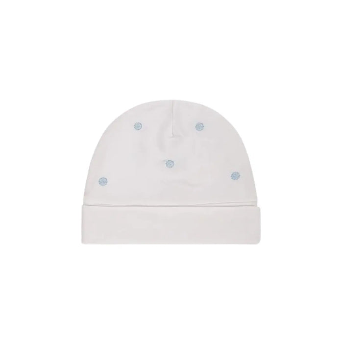CAPPELLINO IN JERSEY BIELASTICO CON RICAMO PUNTINATO DA NEONATO LALALU' (8945751130452) (9669967872327)