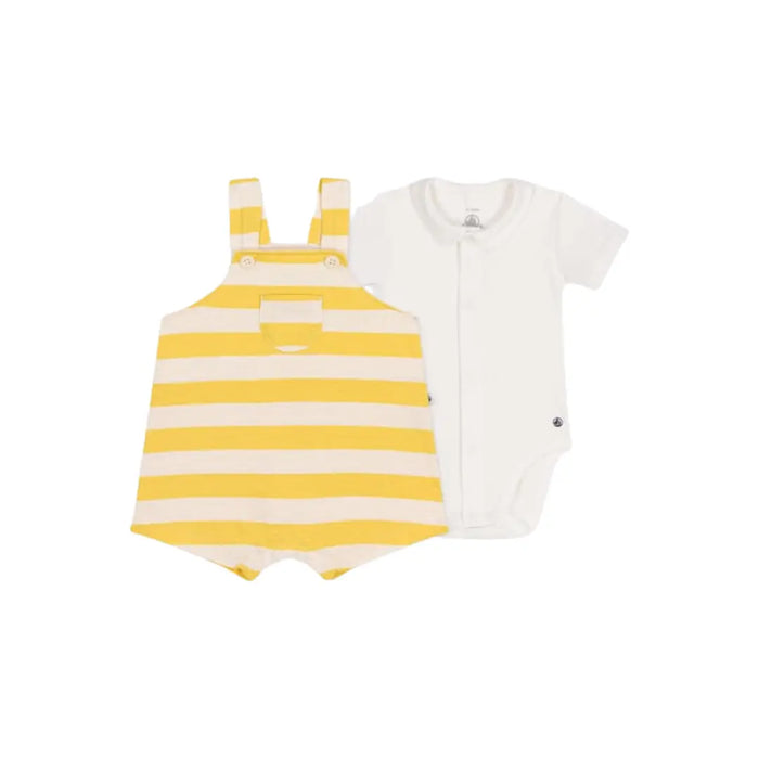 COMPLETO SALOPETTE BEBÈ IN JERSEY FIAMMATO PETIT BATEAU (9052823454036) (9670039306567)