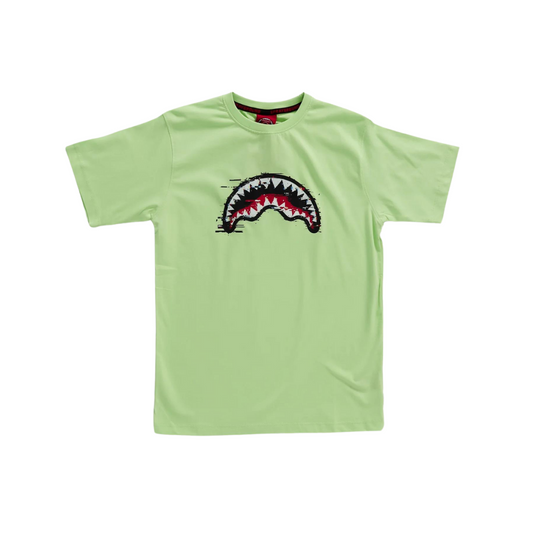 SPY1021LIME T-SHIRT GLITCH SPRAYGROUND (LIME) (8889788170580) (9670009454919)