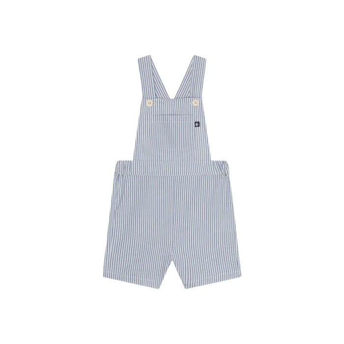 SALOPETTE CORTA BEBÈ IN SEERSUCKER PETIT BATEAU (8857298370900) (9670054084935)