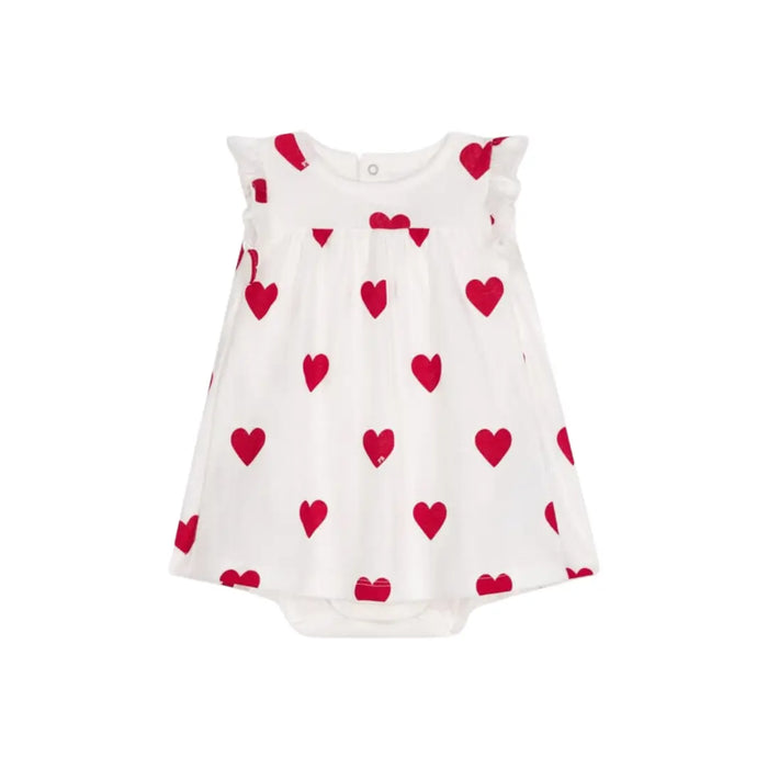 ABITO BODY PER BEBÈ IN COTONE BIOLOGICO CON MOTIVO A CUORE PETIT BATEAU (8945425252692) (9670047334727)