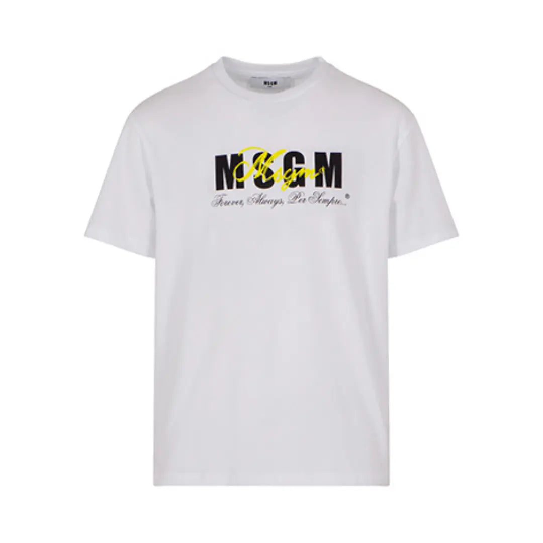 T-SHIRT LOGO MSGM (8979474973012) (9670008439111)