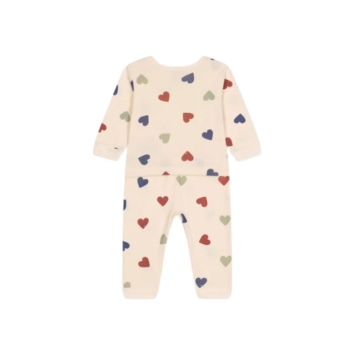 PIGIAMA BEBÈ SENZA PIEDI IN COTONE A CUORI PETIT BATEAU (8853685895508) (9670055067975)