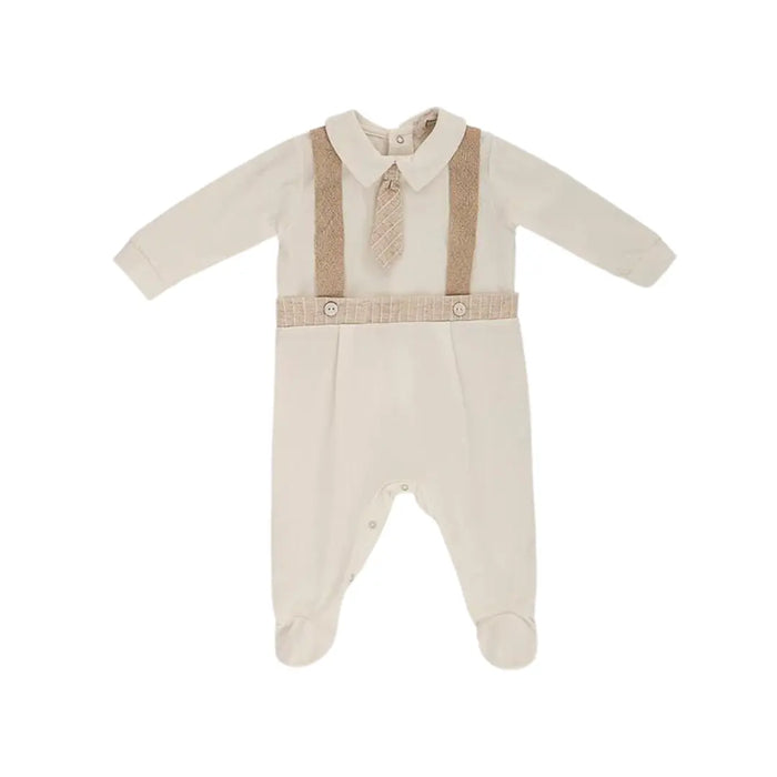 TUTINA IN JERSEY BIELASTICO EFFETTO SALOPETTE DA NEONATO LALALU' (8945871683924) (9669966790983)