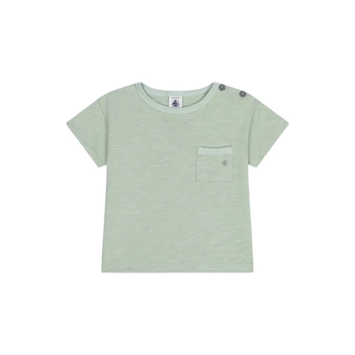 T-SHIRT BEBÈ A MANICHE CORTE IN JERSEY FIAMMATO PETIT BATEAU (8945506255188) (9670044254535)