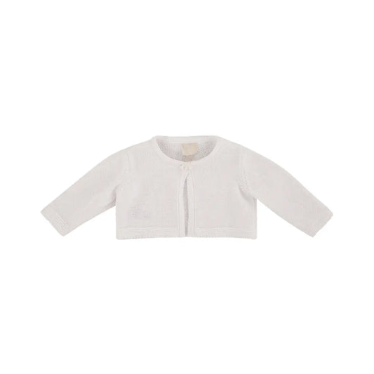 CARDIGAN IN TRICOT CON BOTTONE DA NEONATA LALALU' (8945827381588) (9669967085895)