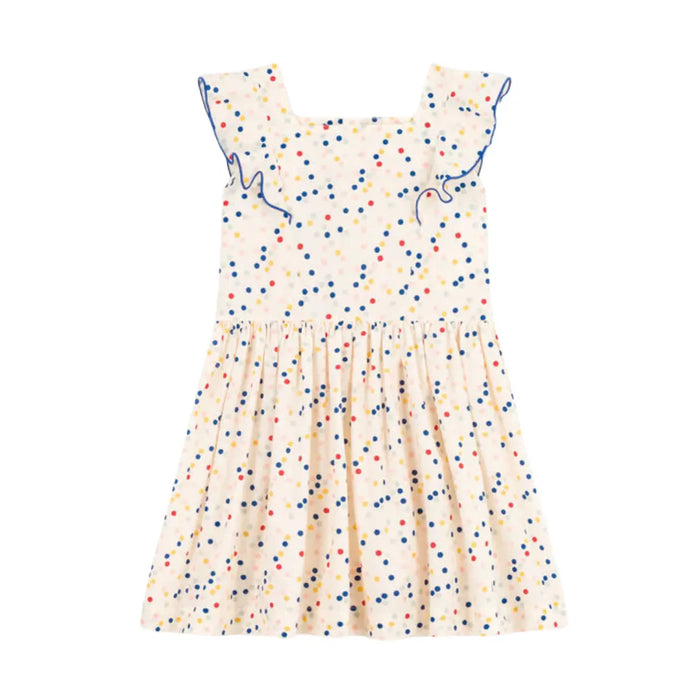 ABITO STAMPATO SENZA MANICHE IN POPELINE BAMBINA PETIT BATEAU (9040167240020) (9670039863623)