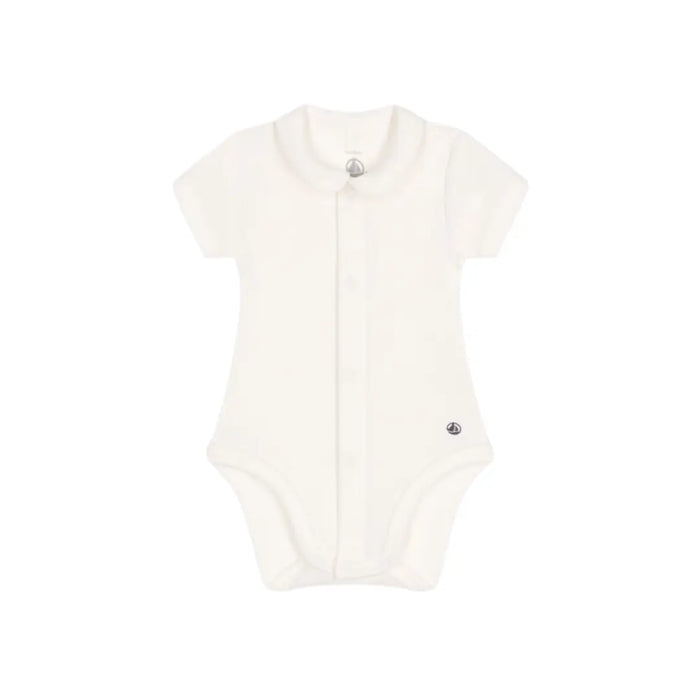 BODY MANICA CORTA CON COLLETTO BEBÈ UNISEX PETIT BATEAU (8853756445012) (9670054543687)