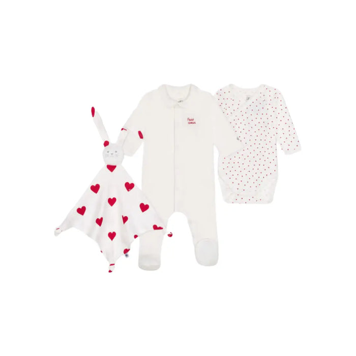 CONFEZIONE UNISEX CON UNA TUTINA PIGIAMA, UN BODY E UN DOUDOU PETIT BATEAU (9040150528340) (9670040387911)