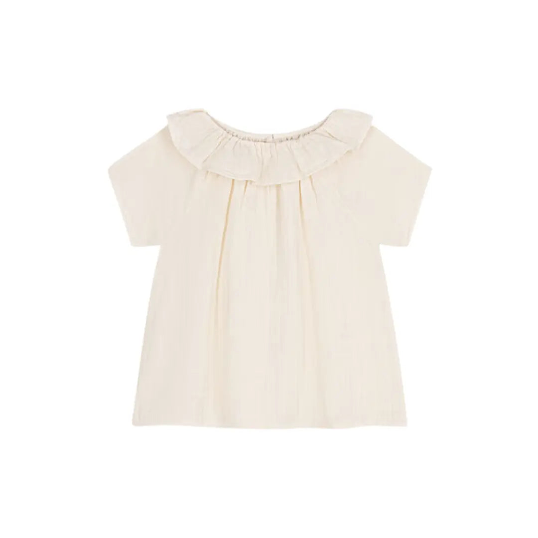 BLUSA IN GARZA DI COTONE BAMBINA PETIT BATEAU (8857294471508) (9670054150471)