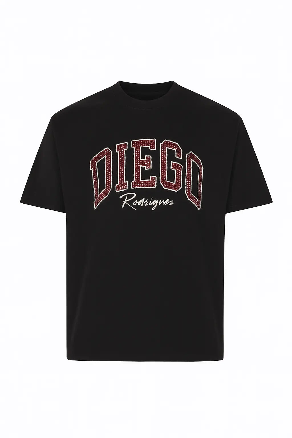 T Shirt Diego Rodriguez Uomo | Logo Diamanti | Nero e Bianco Diego Rodriguez