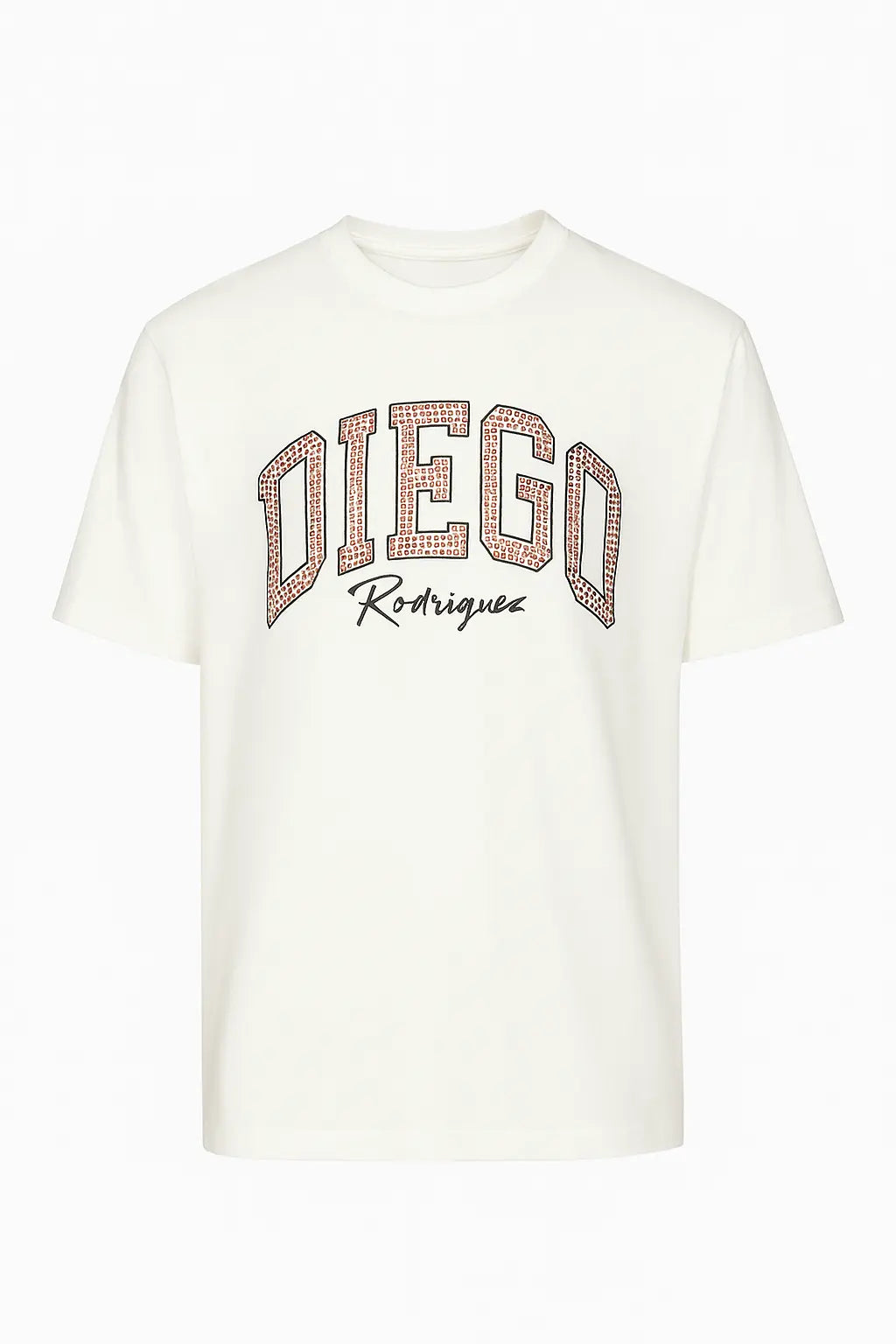 T Shirt Diego Rodriguez Uomo | Logo Diamanti | Nero e Bianco Diego Rodriguez